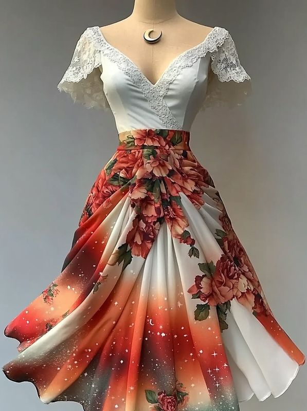 Summer original seaside resort dress