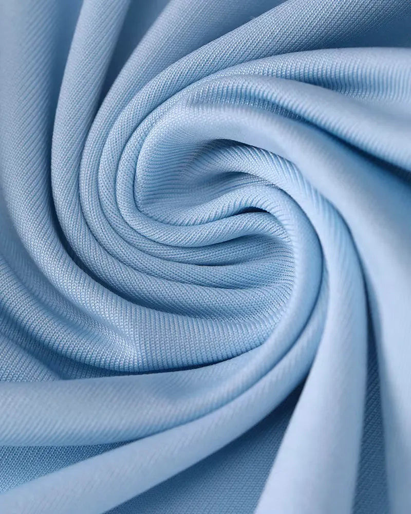 Draped Backless Maxi Dress Blue