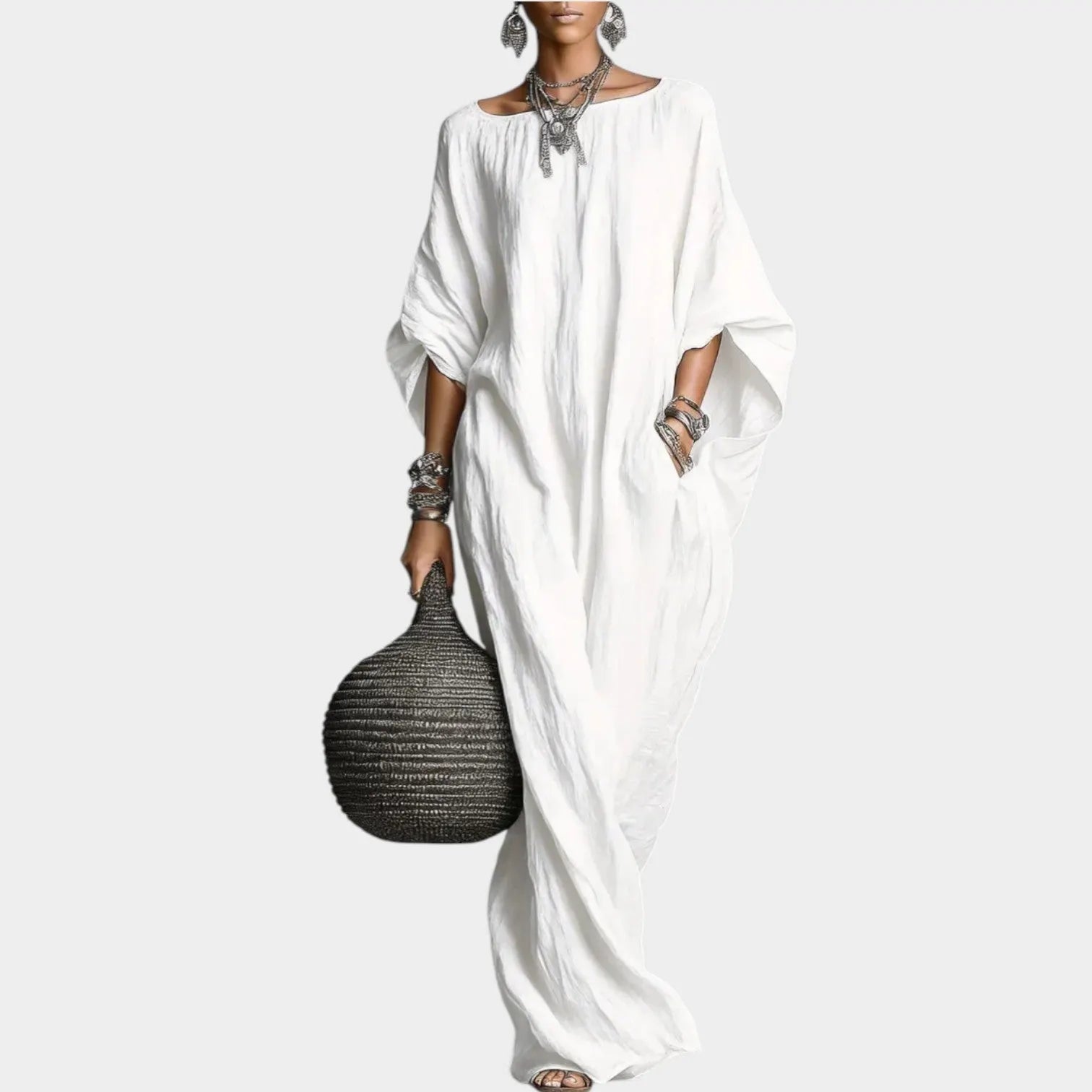 Oversized Boho Maxi Kaftan