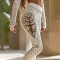 Women‘s Vintage Viking Celtic Pattern Art Cozy Leggings