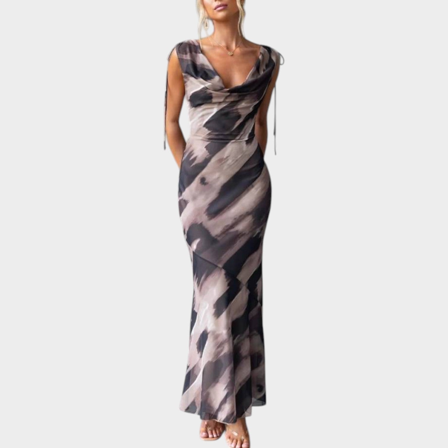 Sleeveless Fitted Maxi Dress