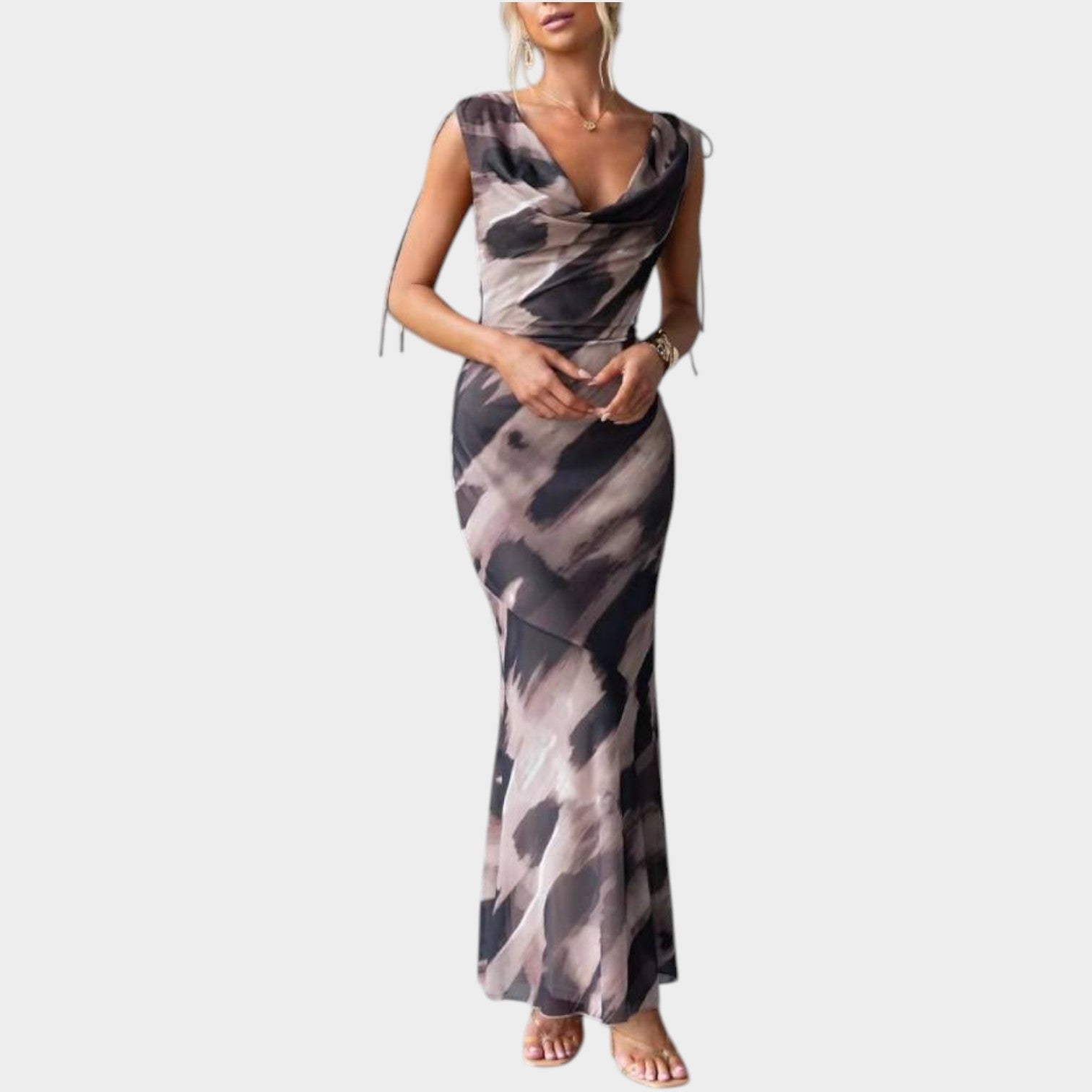 Sleeveless Fitted Maxi Dress