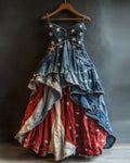 Summer Casual Independence Day Themed Maxi Dress b9b1