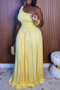 One-Shoulder Maxi Dress