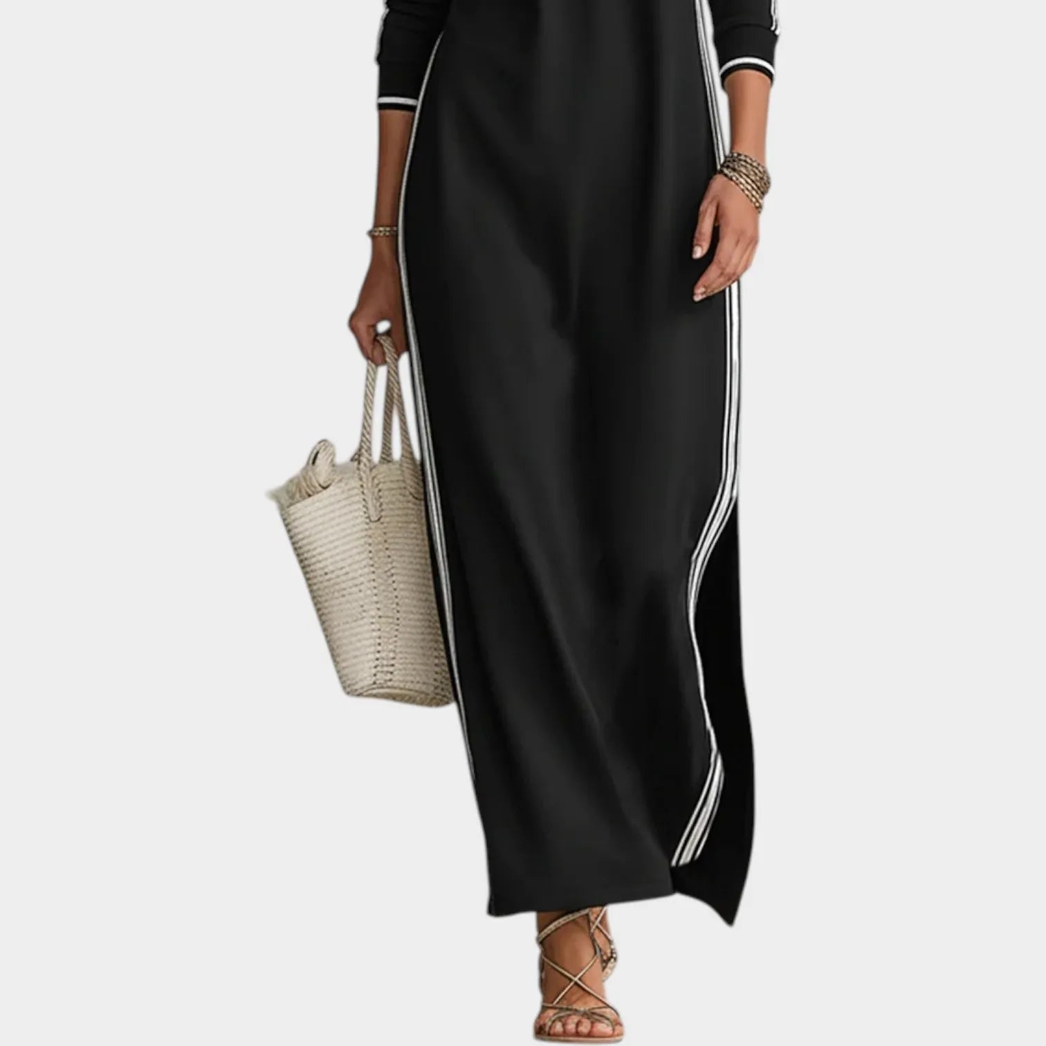 Elegant Long Sleeve Maxi Dress
