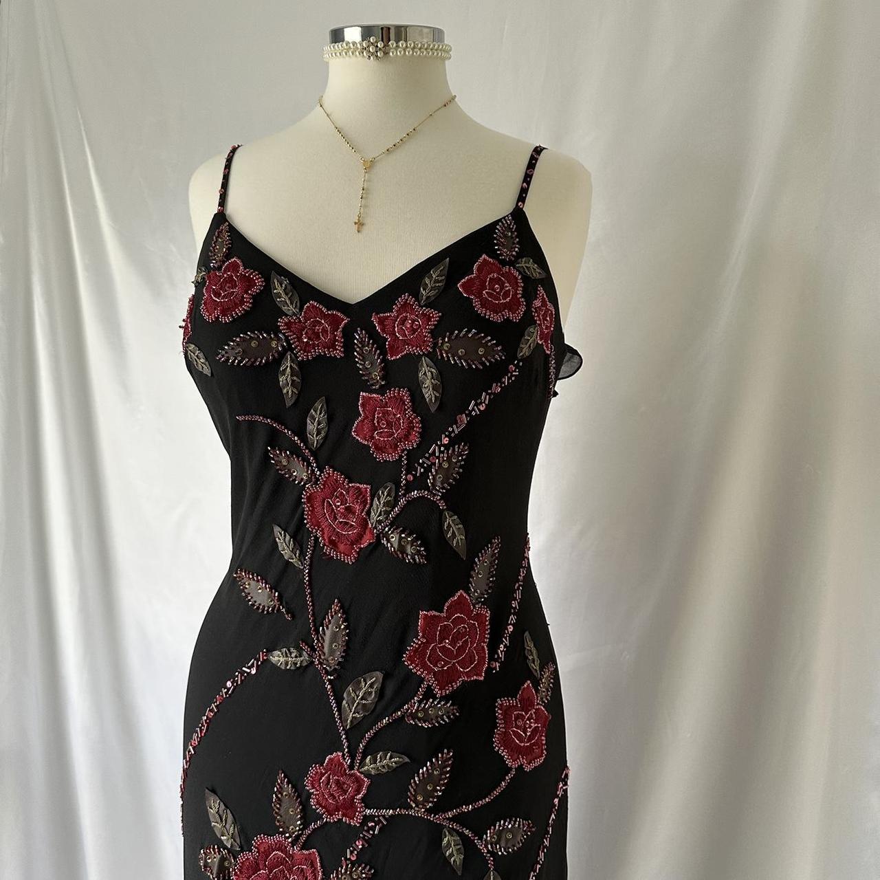 Sue Wong Women's Black and Red Dress