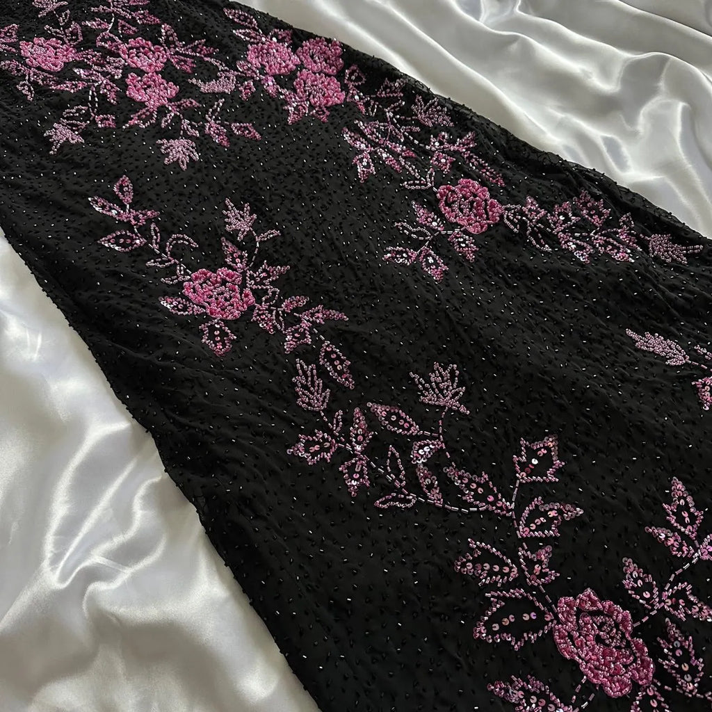 Women's Black and Pink Dress