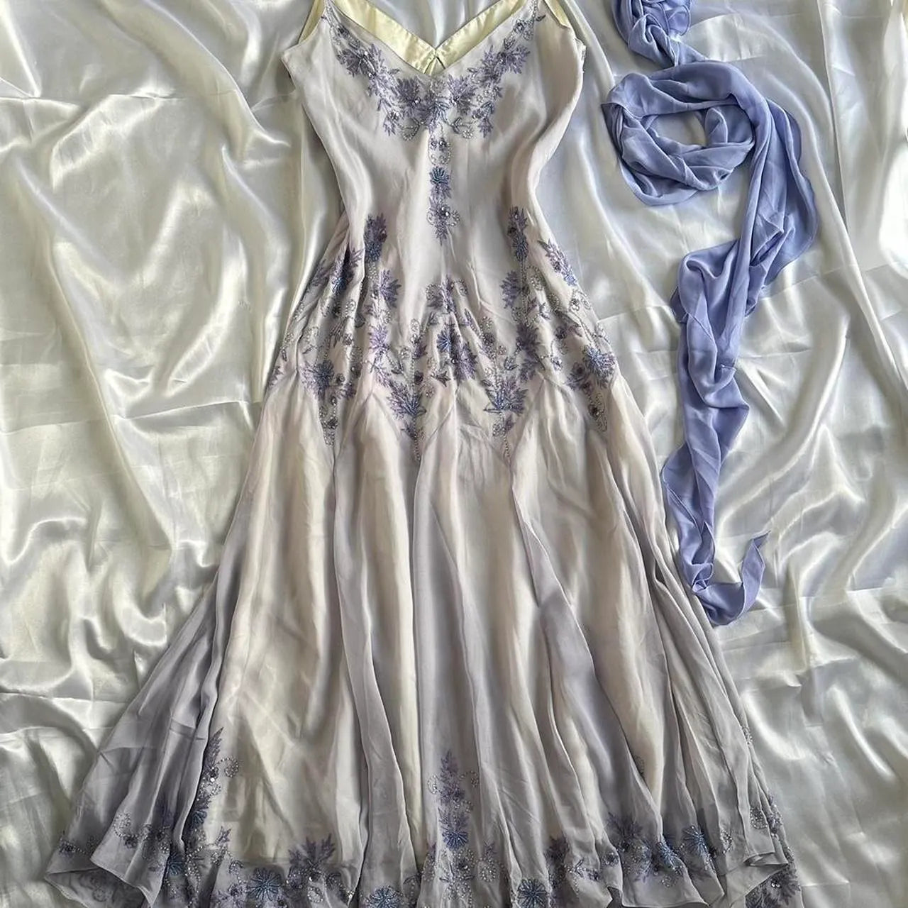 Women's Purple and Blue Dress