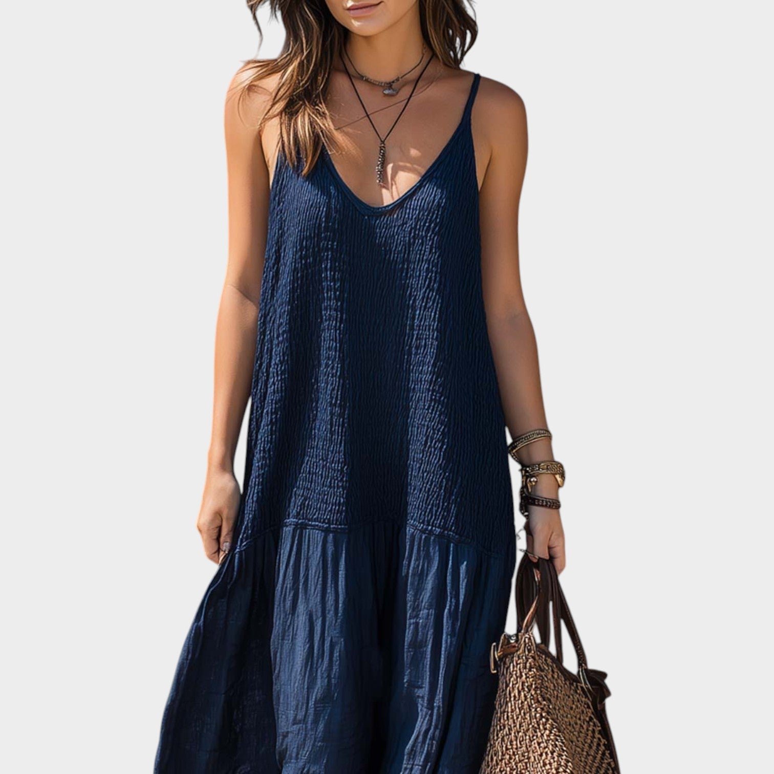 Flowy Smocked Maxi Sundress