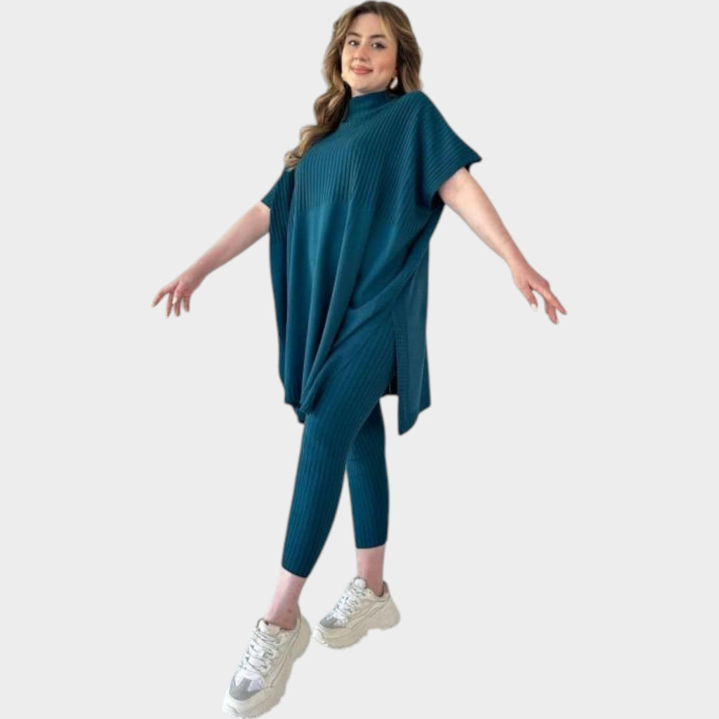 Ribbed Lounge Tunic Set