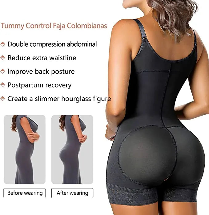 High Compression Shapewear Women's Hip Lift Thigh Slimming