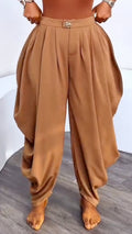 High-Waisted Wide Leg Harem Pants