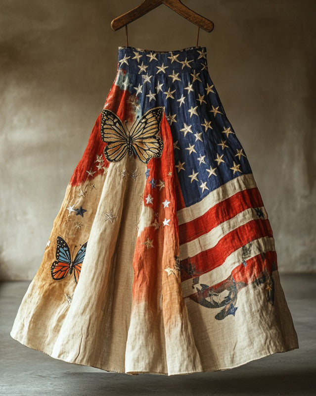 Independence Day themed butterfly skirt 4711