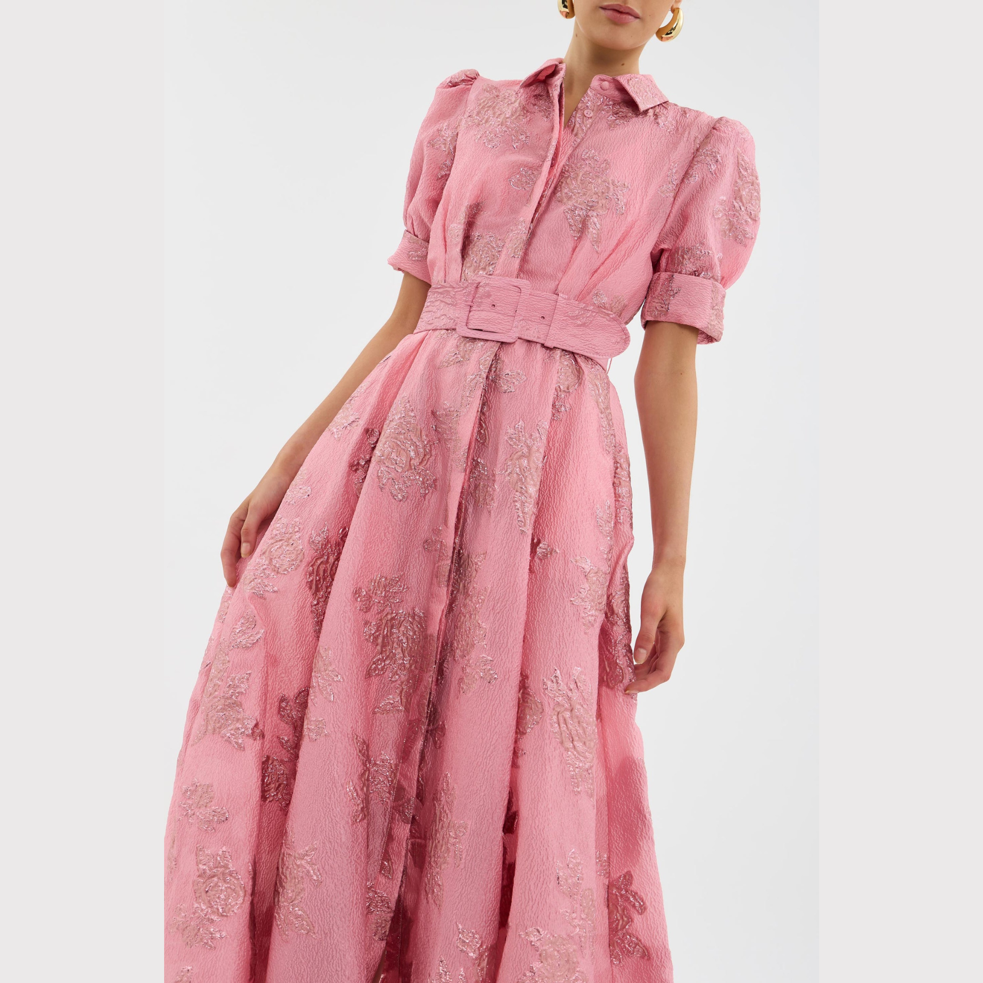 Beatriceâ¢ | Pink Dress with Balloon Sleeves