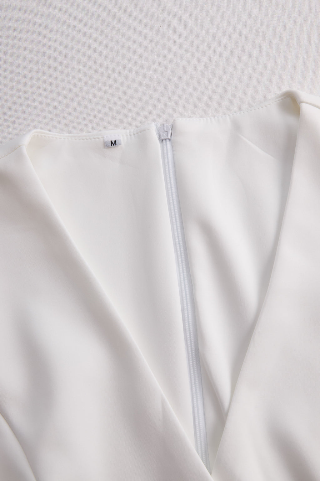 Elegant White Tailored Wrap Dress