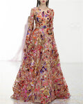 Women's Solid Color Embroidery Dress
