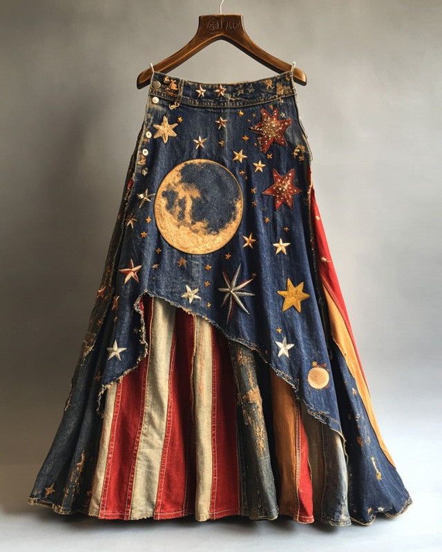 Summer Casual Independence Day Themed Skirt a05c
