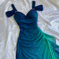 Betsy & Adam Women's Blue and Navy Dress