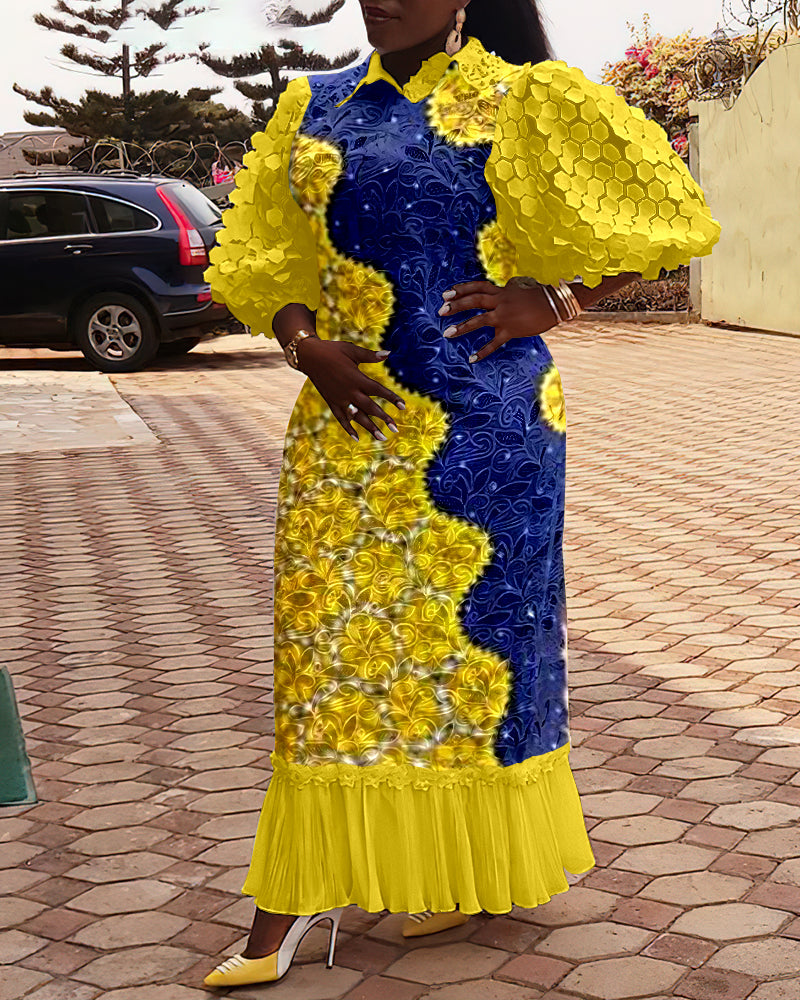 Versatile Elegant Print Women's Dress