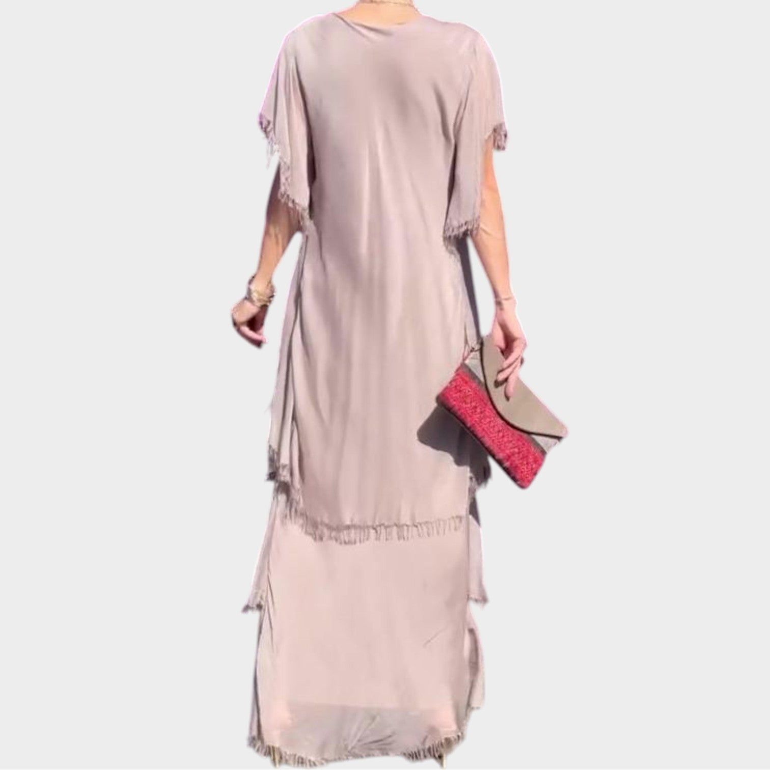 Elegant Ruffle Maxi Dress