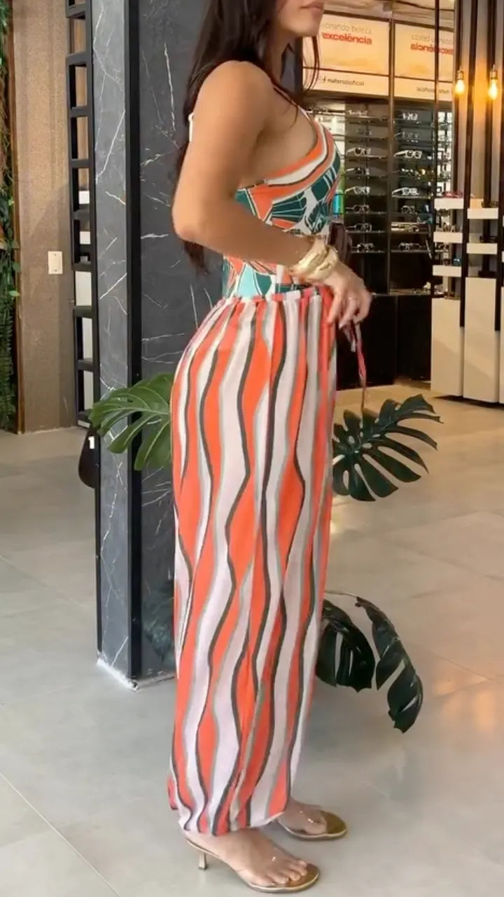 Tropical Print Vacation 2‑Piece Set