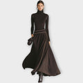 Elegant Turtleneck Maxi Dress