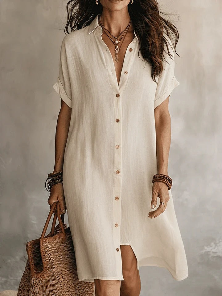 Boho Deep V-Neck Maxi Dress with Pockets