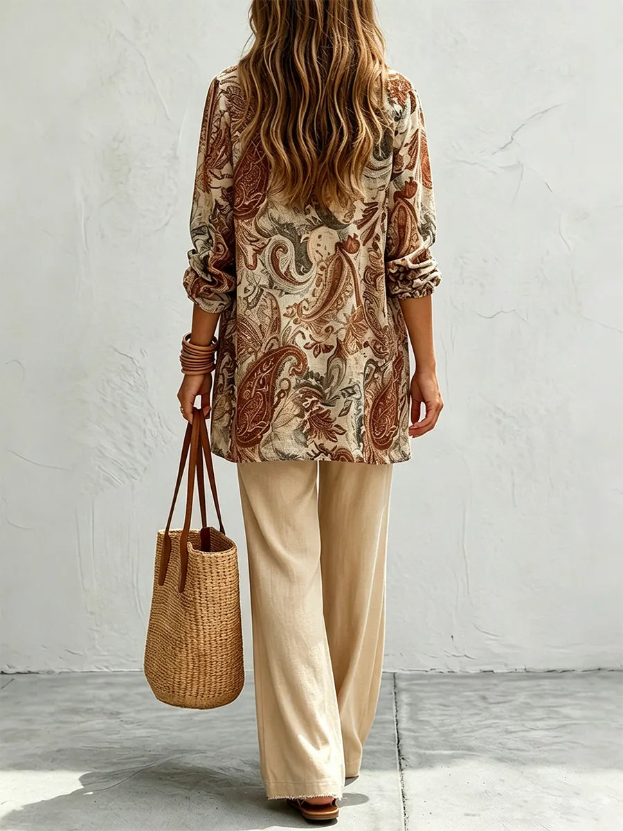 Paisley Breeze Resort Kimono Set