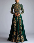 Women's Long Sleeve Lace Embroidery Dress