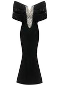 Bardot Crystal Detail Maxi Dress Black