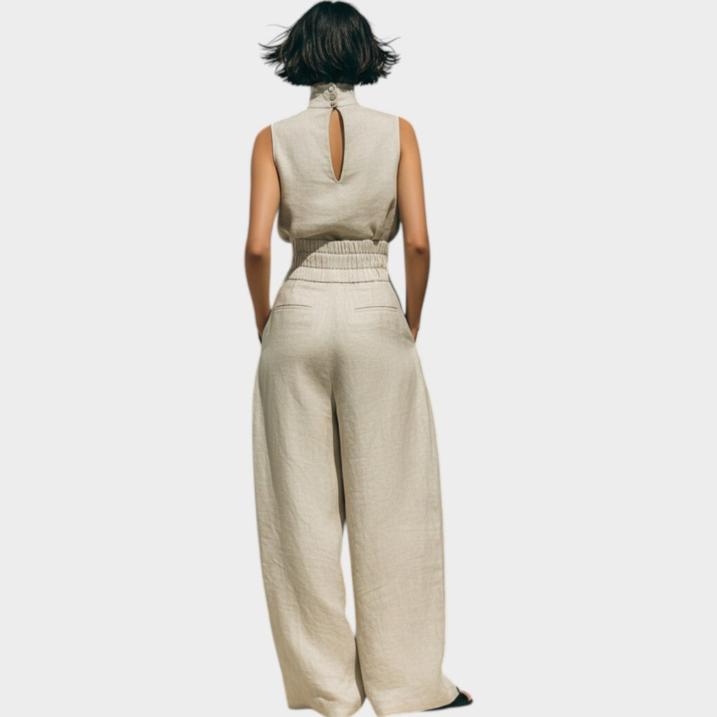 High-Neck Two-Piece Set