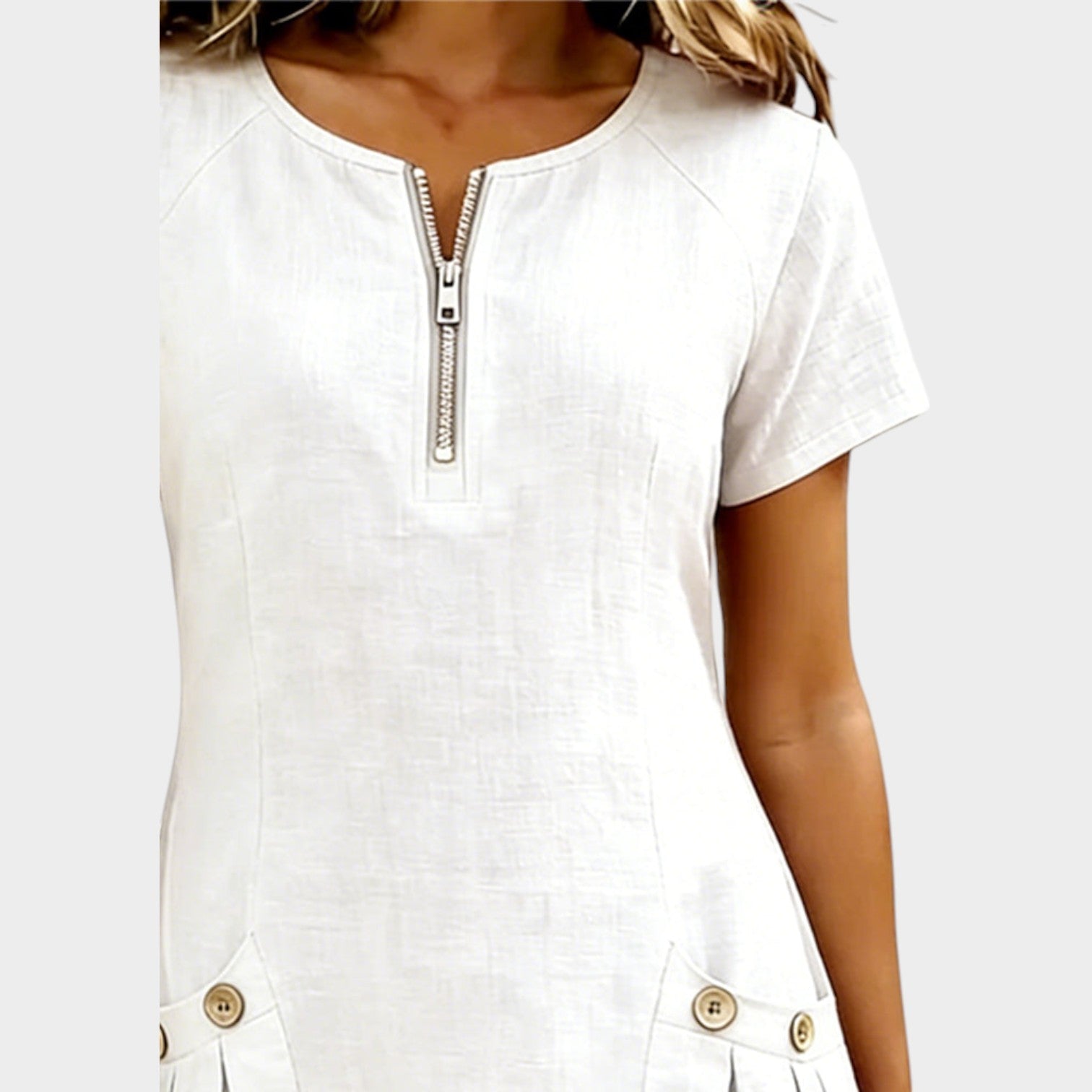 Everyday Zip-Front Mini Dress