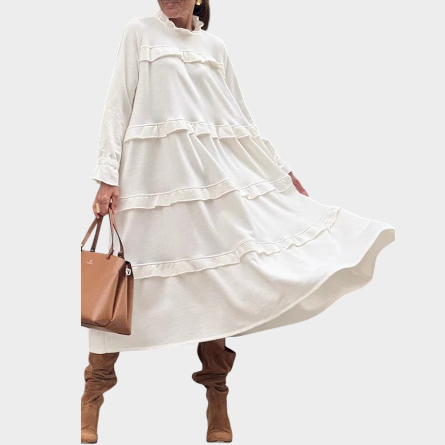 Effortless Tiered Midi Dress