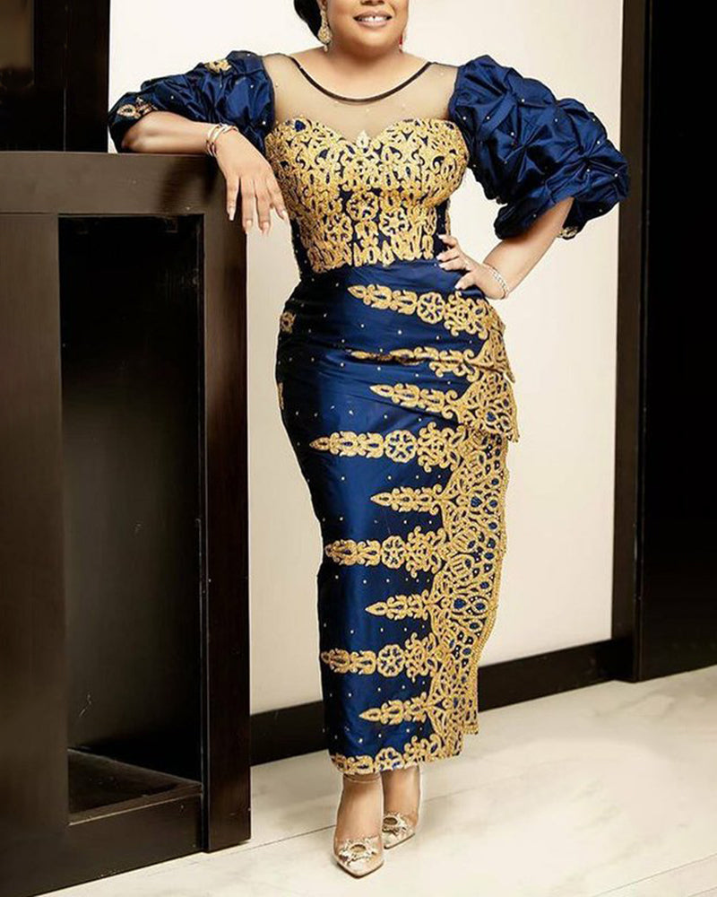 Ladies Casual Elegant Versatile Print Dress