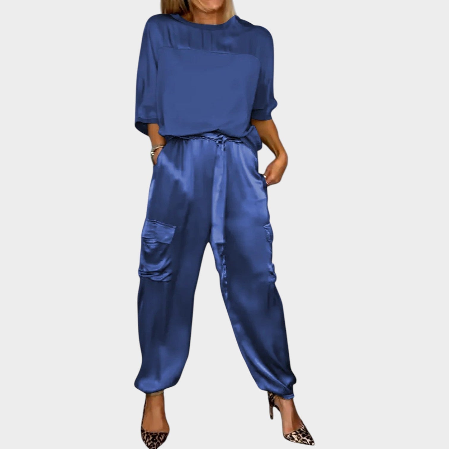 Modern Utility Chic Two-Piece Set