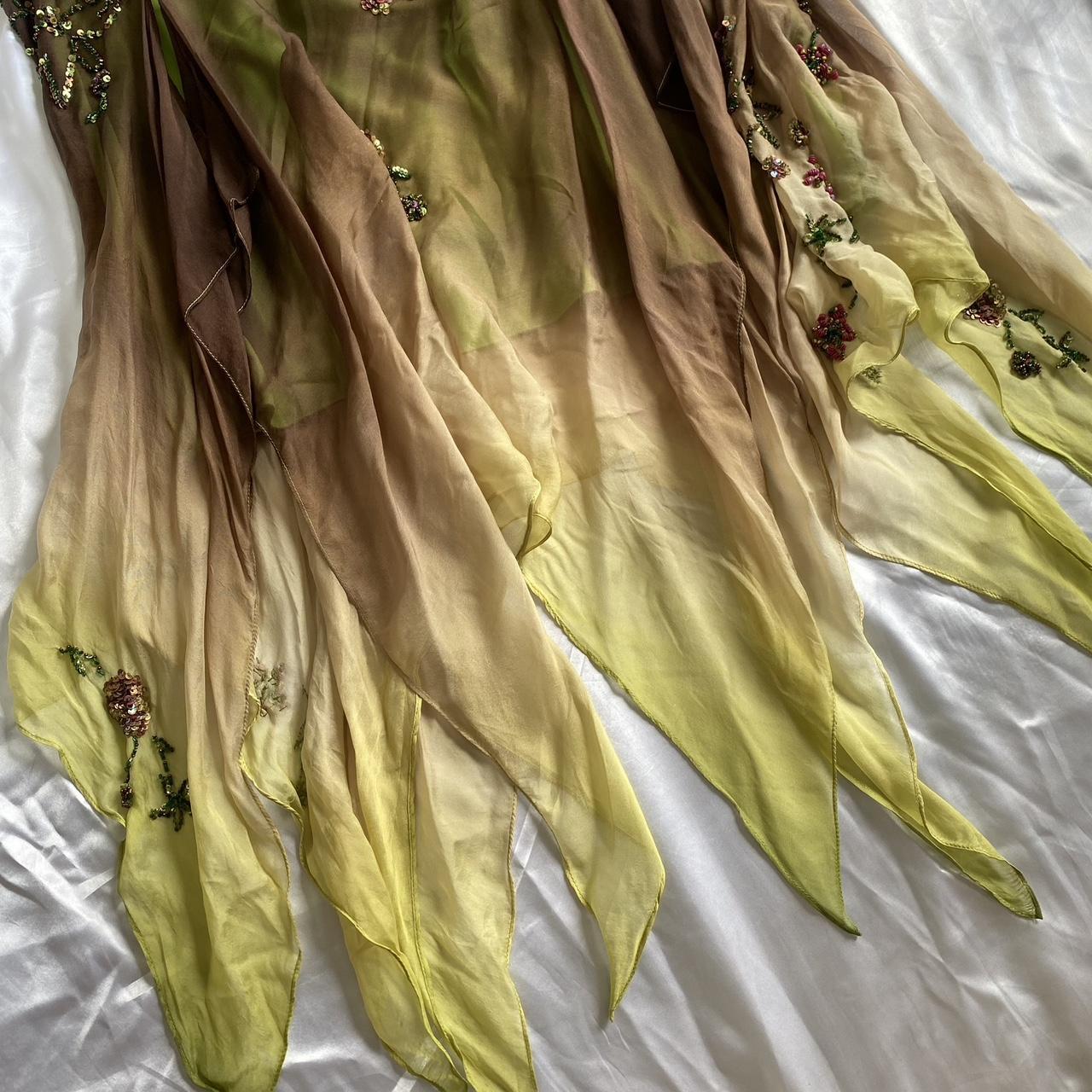 Women's Green and Brown Dress