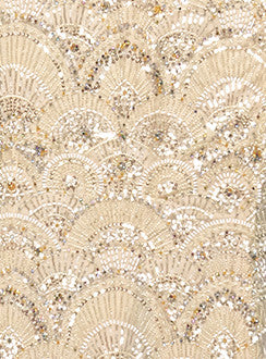 Bardot Sequin Bustier Maxi Dress Peach