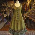 Vintage Tribal Floral Art Comfy Sleeveless Dress