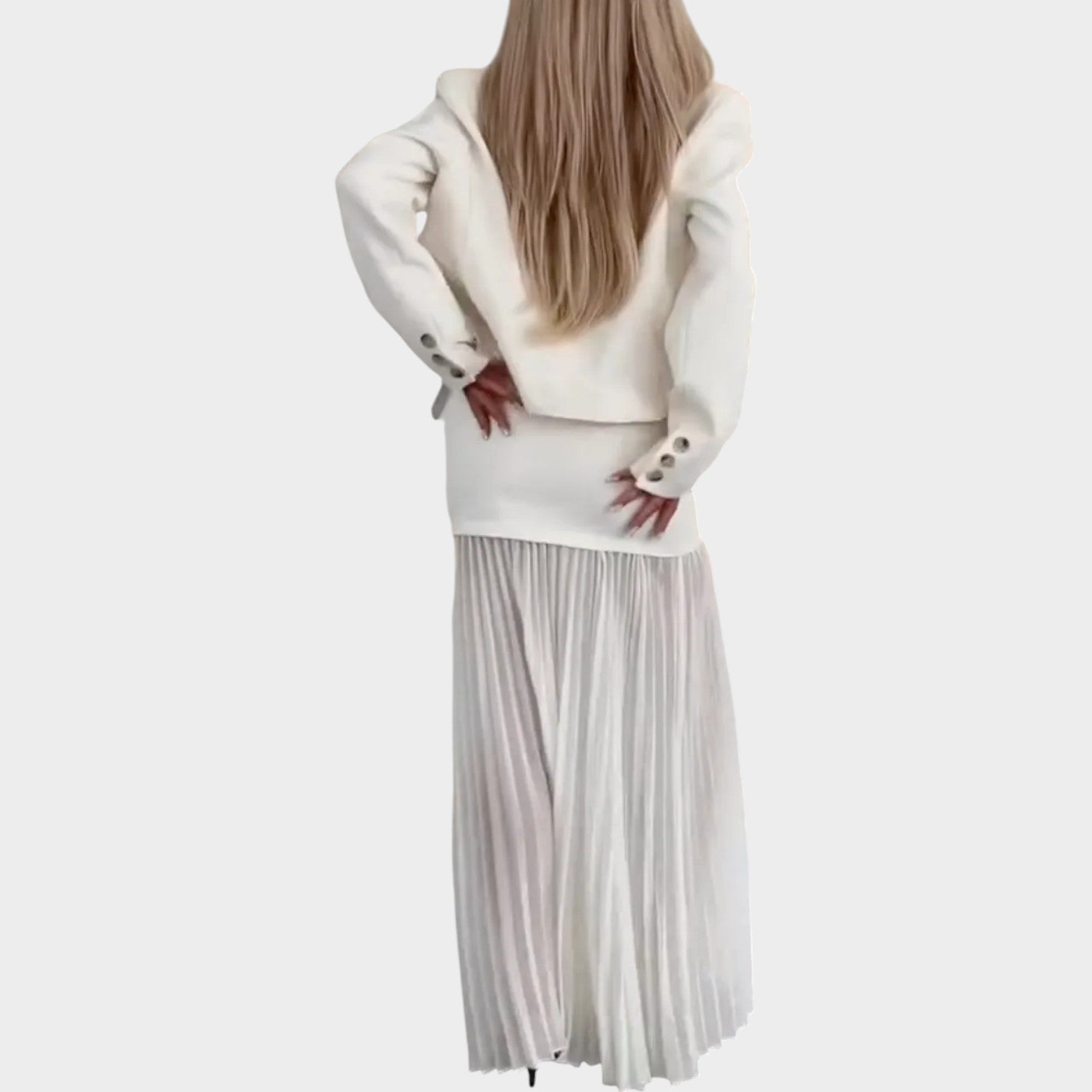 Chic Pleated Maxi Dress
