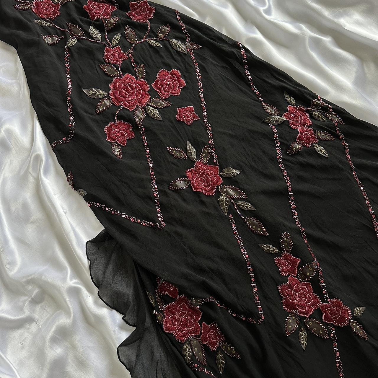 Sue Wong Women's Black and Red Dress