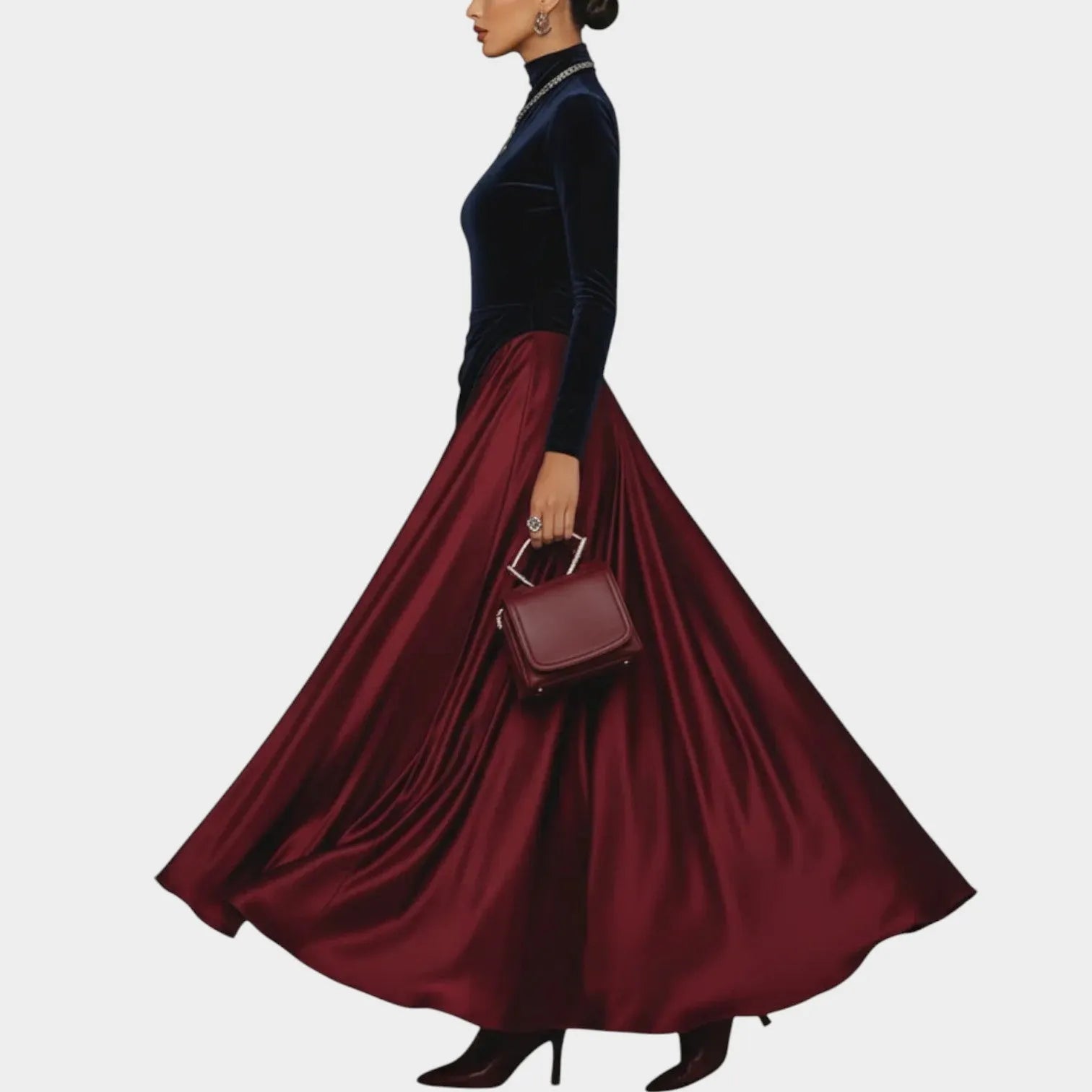 Elegant Draped Maxi Dress