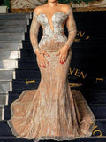 Off-The-Shoulder Embroidered See-Through Wrap Wedding Maxi Dress