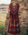 Summer Vacation Lace Embroidery Dress 98a5
