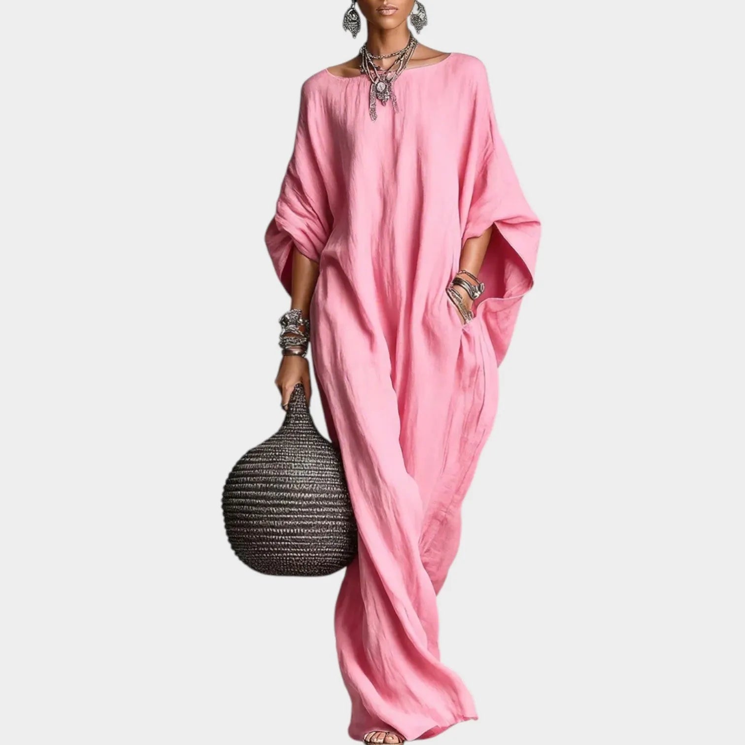 Oversized Boho Maxi Kaftan