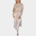 Soft Knit Twist Midi Dress