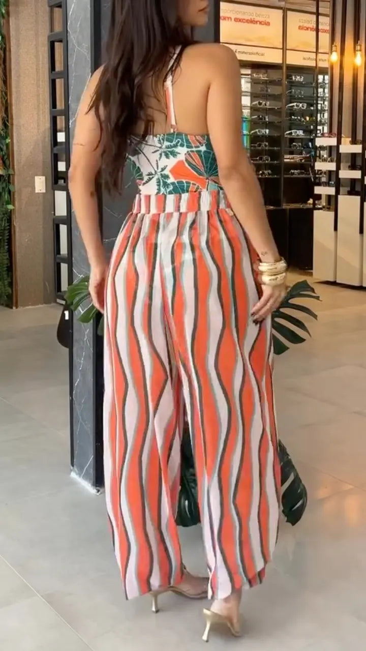 Tropical Print Vacation 2‑Piece Set