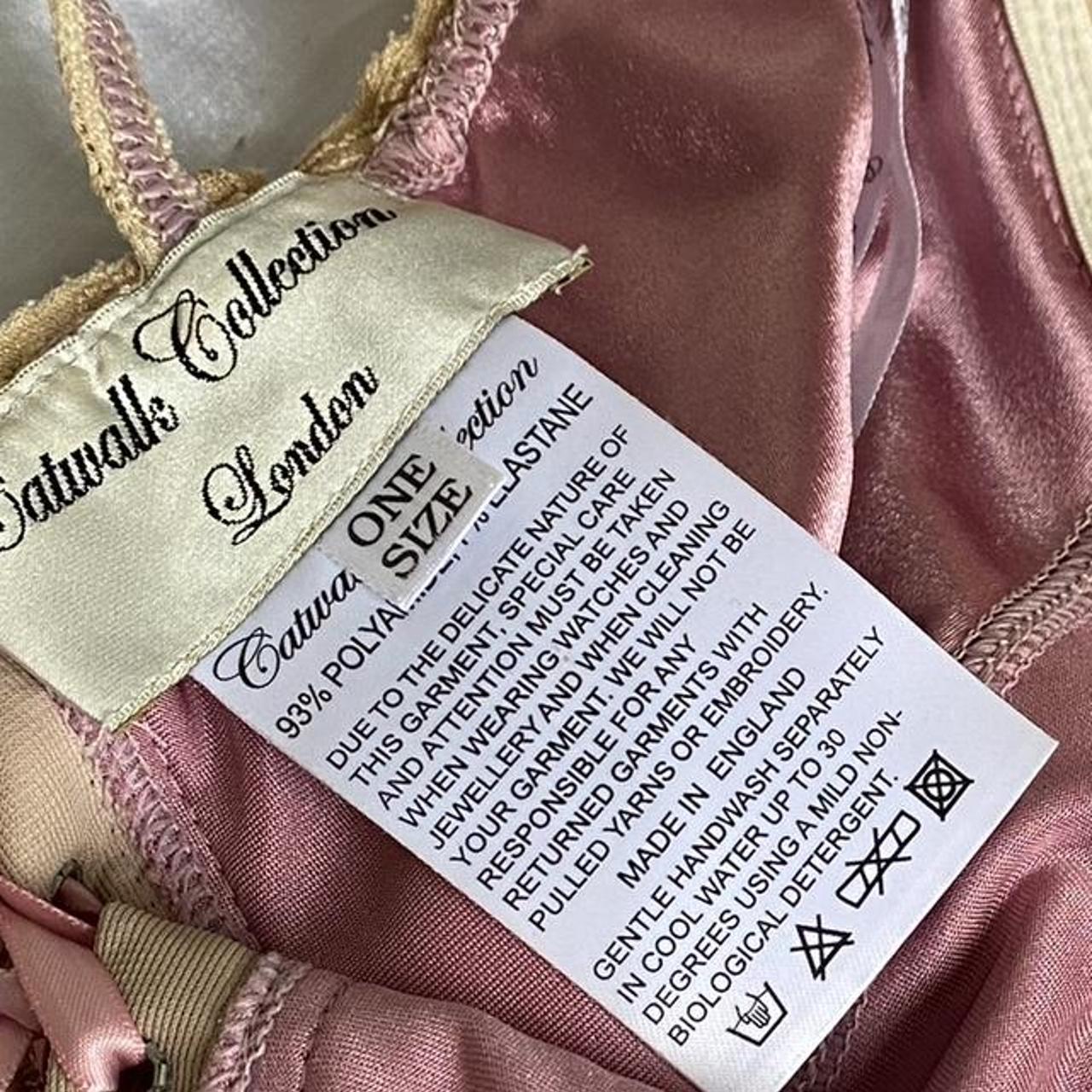 Women's Pink and Cream Dress