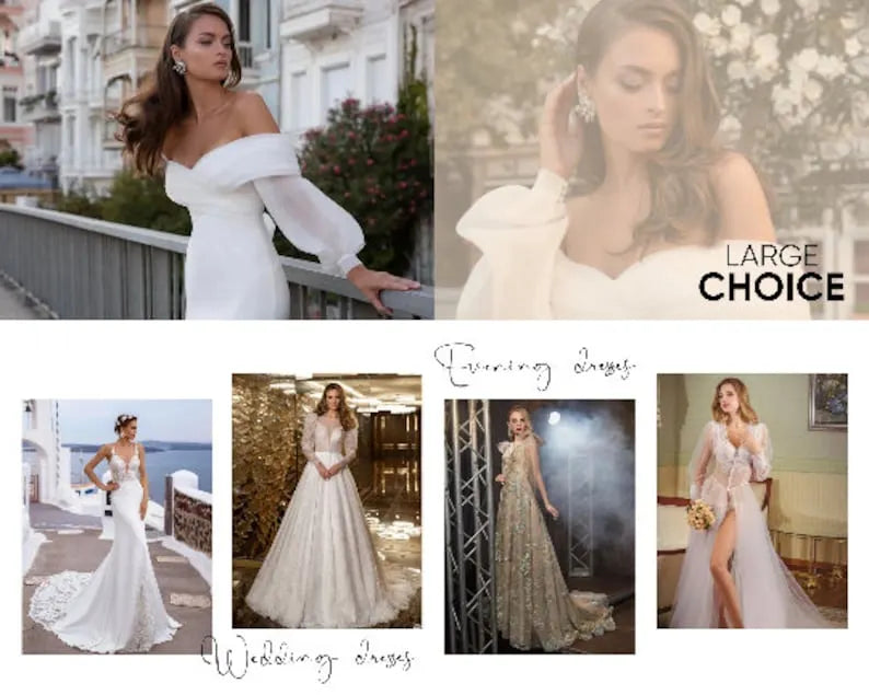 Long Train Wedding Dress, Ivory Wedding Dress, Extra Large Bridal Bow Belt, Sweep Train Dress, Dreamy Bridal Dress, Satin Wedding Dress