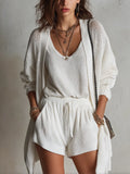 Bohemian Ivory Knitted Three Piece Set
