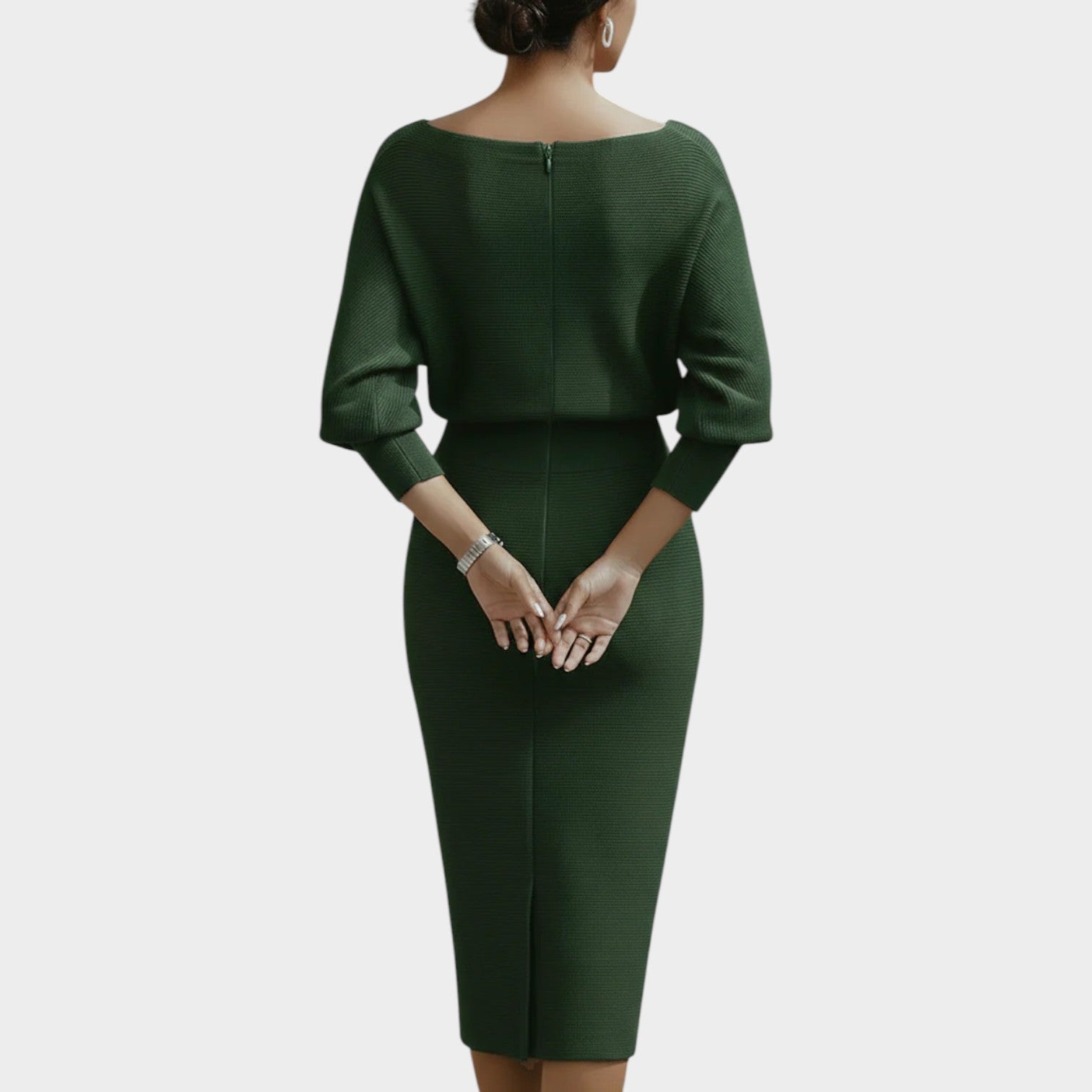 Elegant Ribbed Knit Two-Piece Set